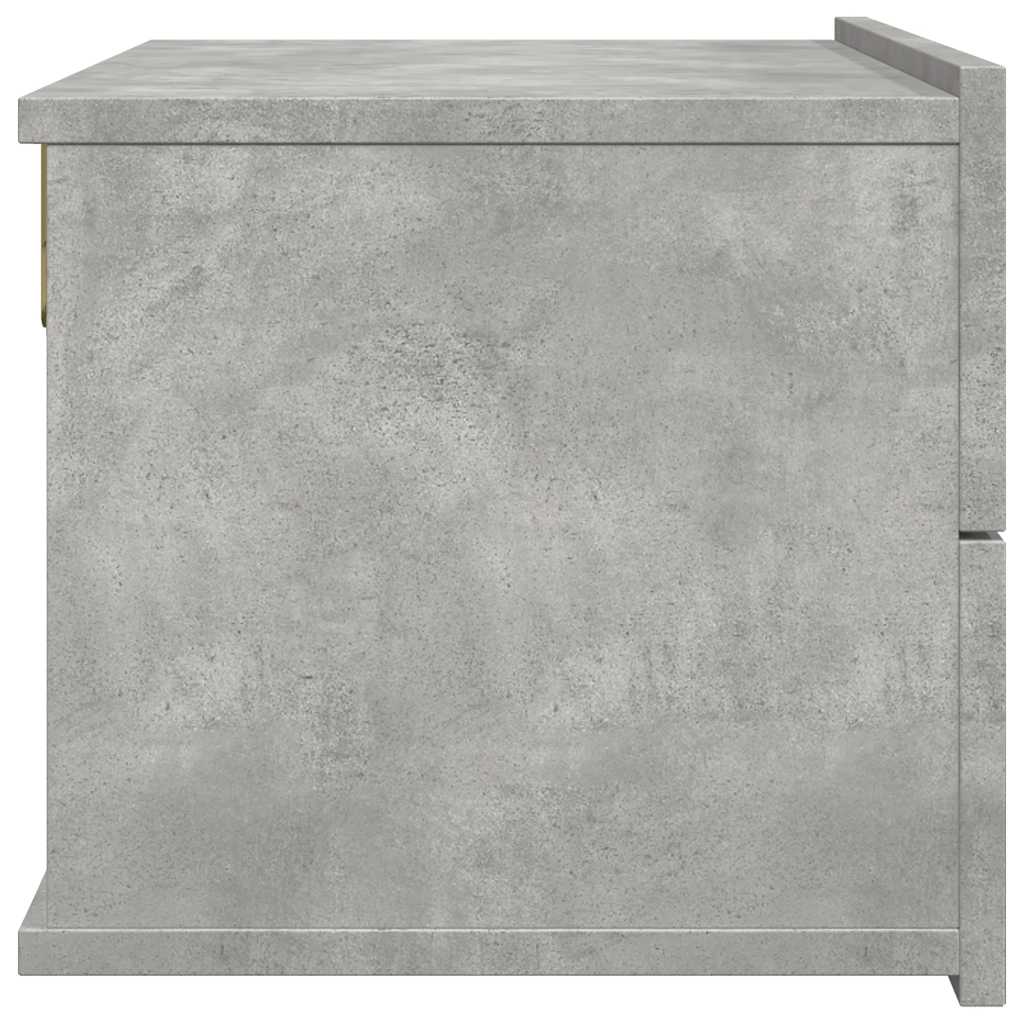 Tables de chevet 2 pcs Gris béton 40x30x30 cm Bois ingénierie - XIOS