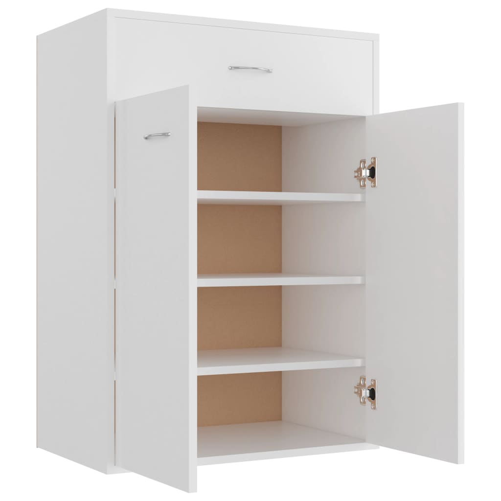 Armoire à chaussures Blanc 60x35x84 cm Bois d'ingénierie - XIOS