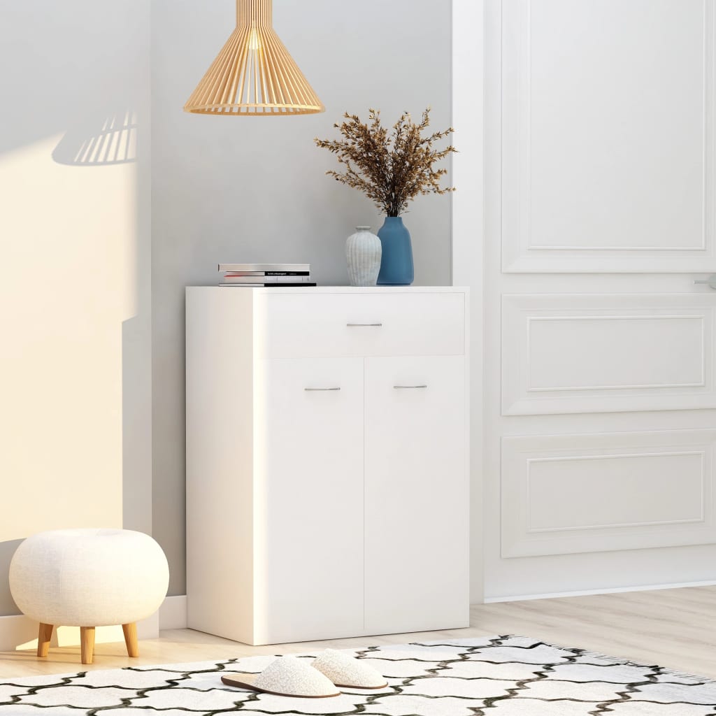 Armoire à chaussures Blanc 60x35x84 cm Bois d'ingénierie - XIOS