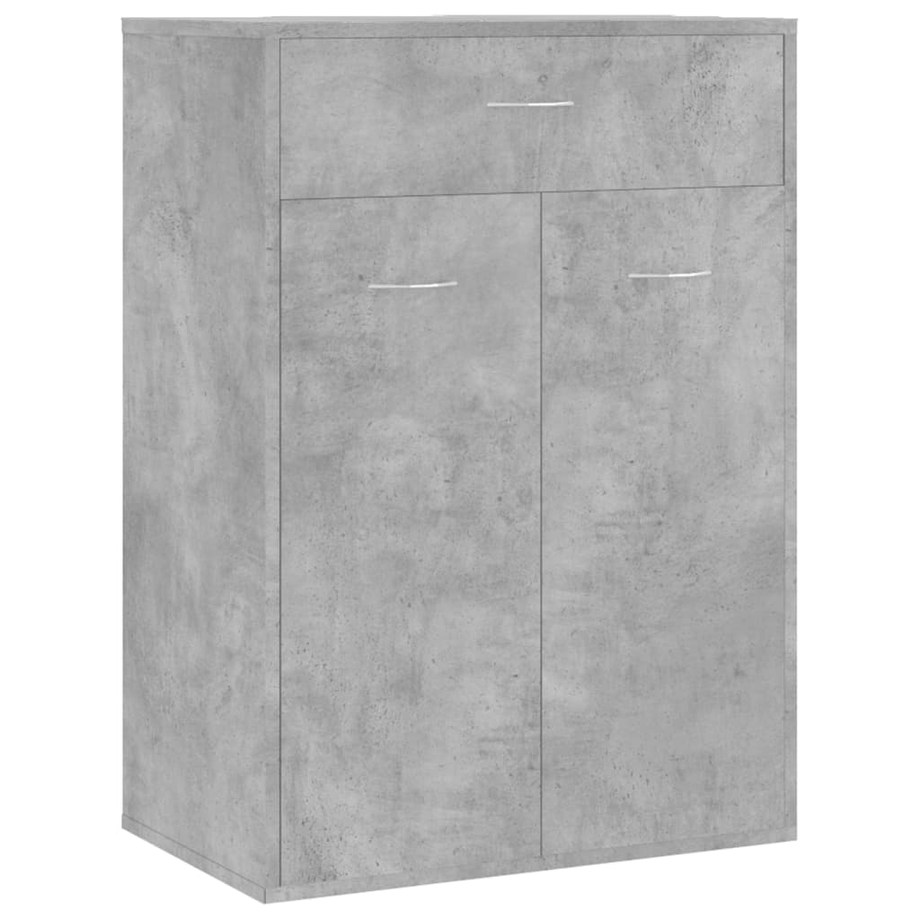 Armoire à chaussures Gris béton 60x35x84 cm Bois d'ingénierie - XIOS