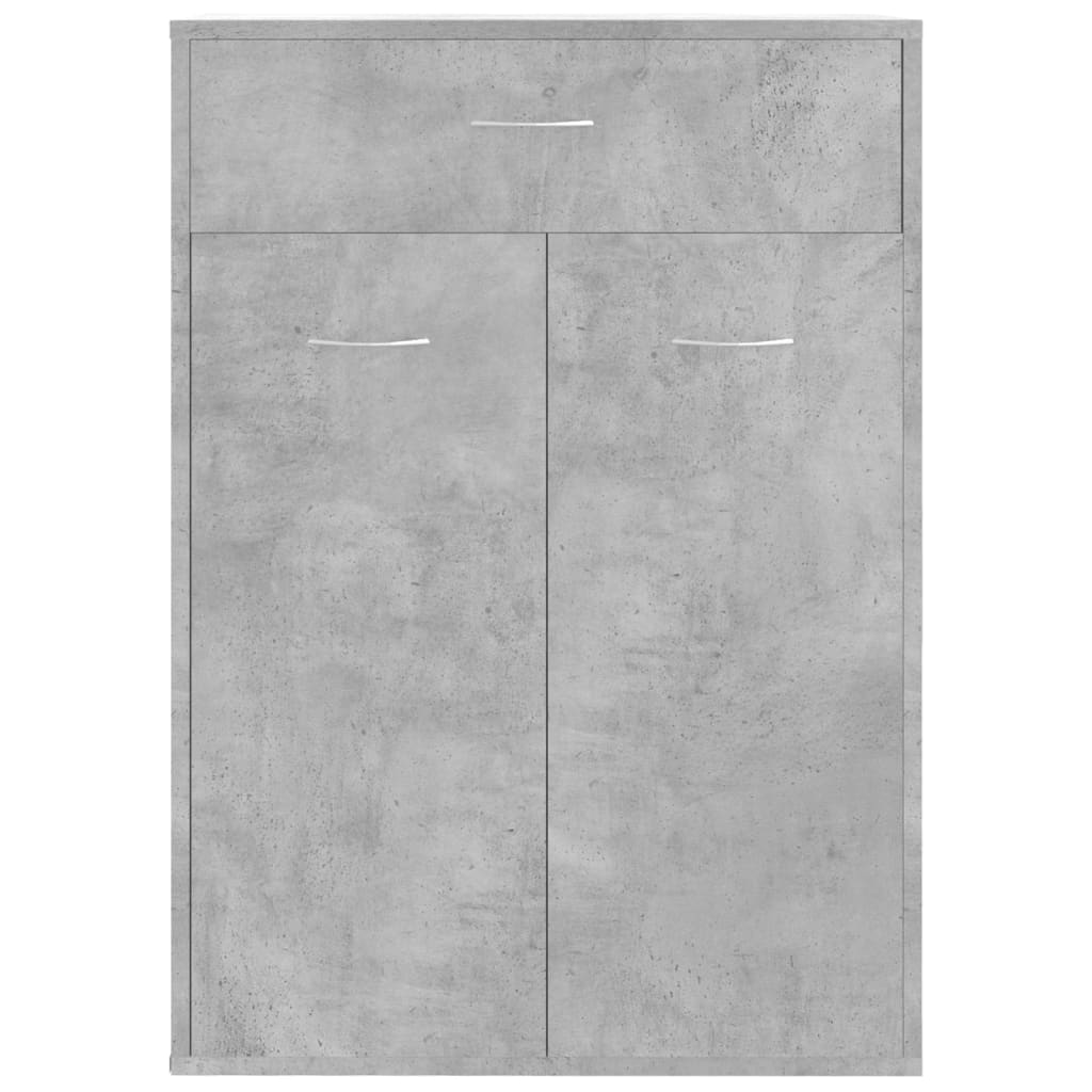 Armoire à chaussures Gris béton 60x35x84 cm Bois d'ingénierie - XIOS