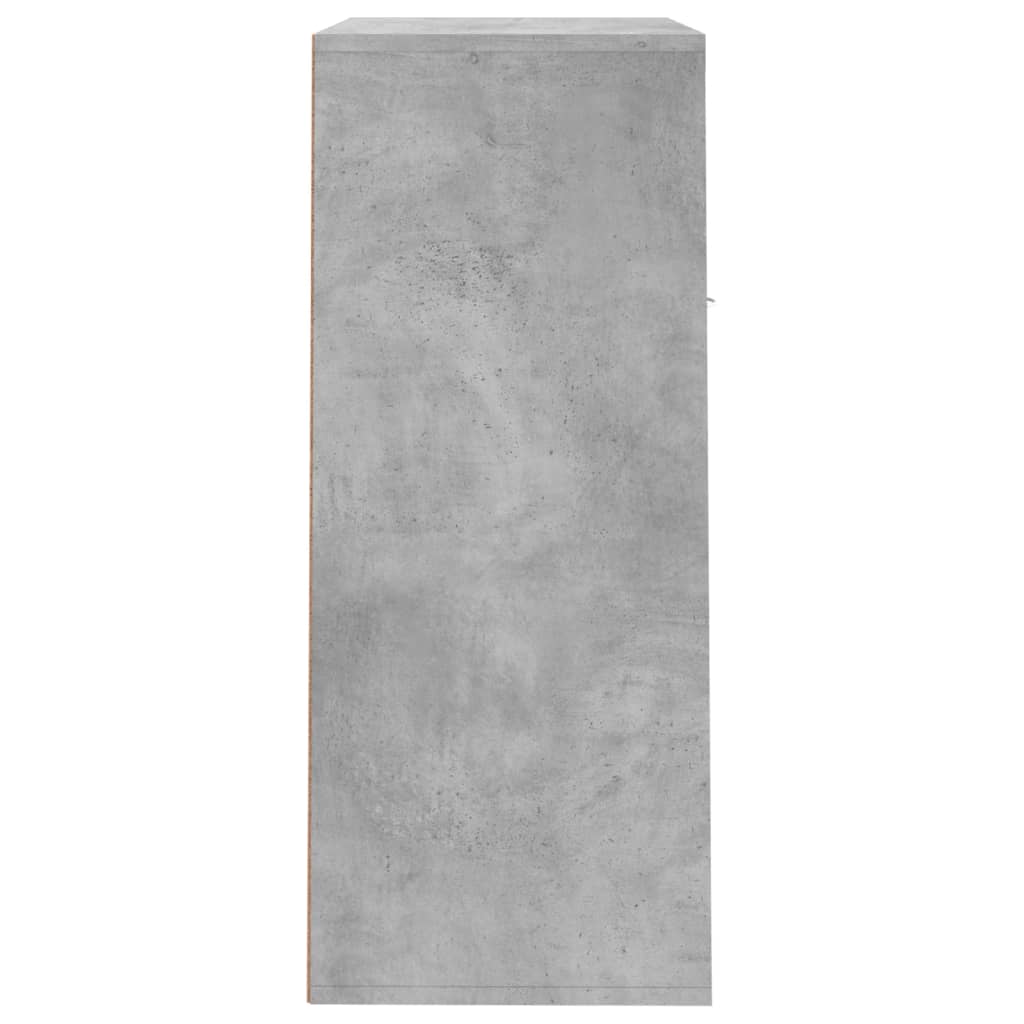 Armoire à chaussures Gris béton 60x35x84 cm Bois d'ingénierie - XIOS
