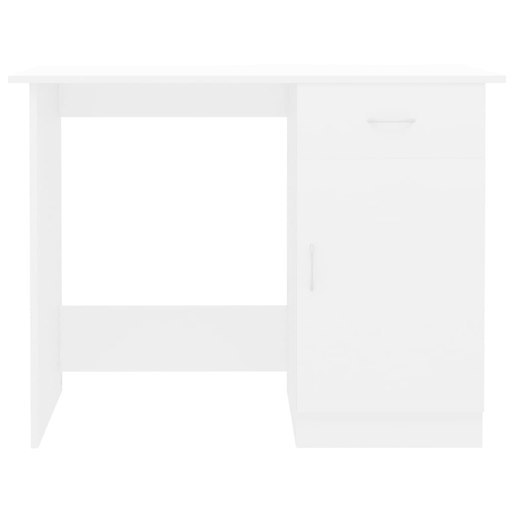 Bureau Blanc 100x50x76 cm Bois d'ingénierie Bureaux vidaXL