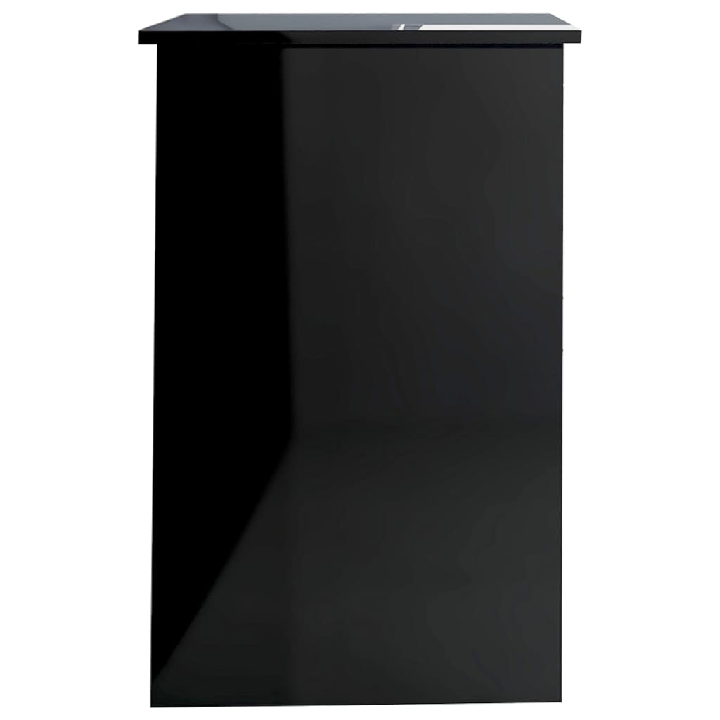 Bureau Noir brillant 100 x 50 x 76 cm Aggloméré
