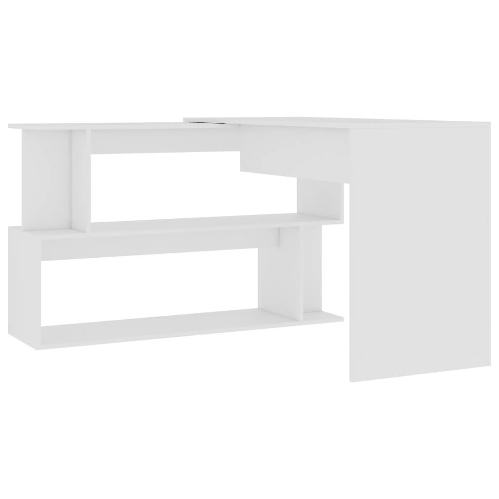 Bureau d'angle Blanc 200x50x76 cm Bois d'ingénierie - XIOS