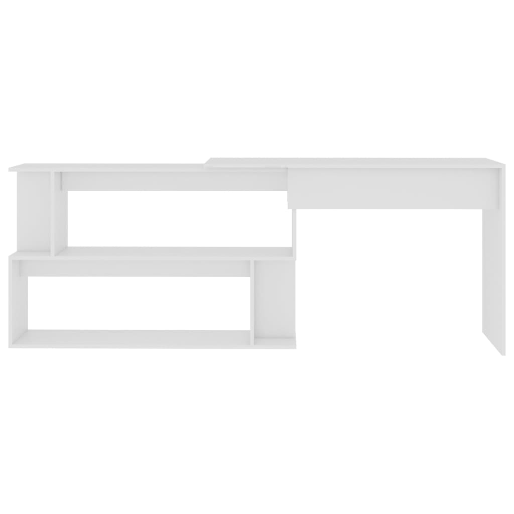 Bureau d'angle Blanc 200x50x76 cm Bois d'ingénierie - XIOS