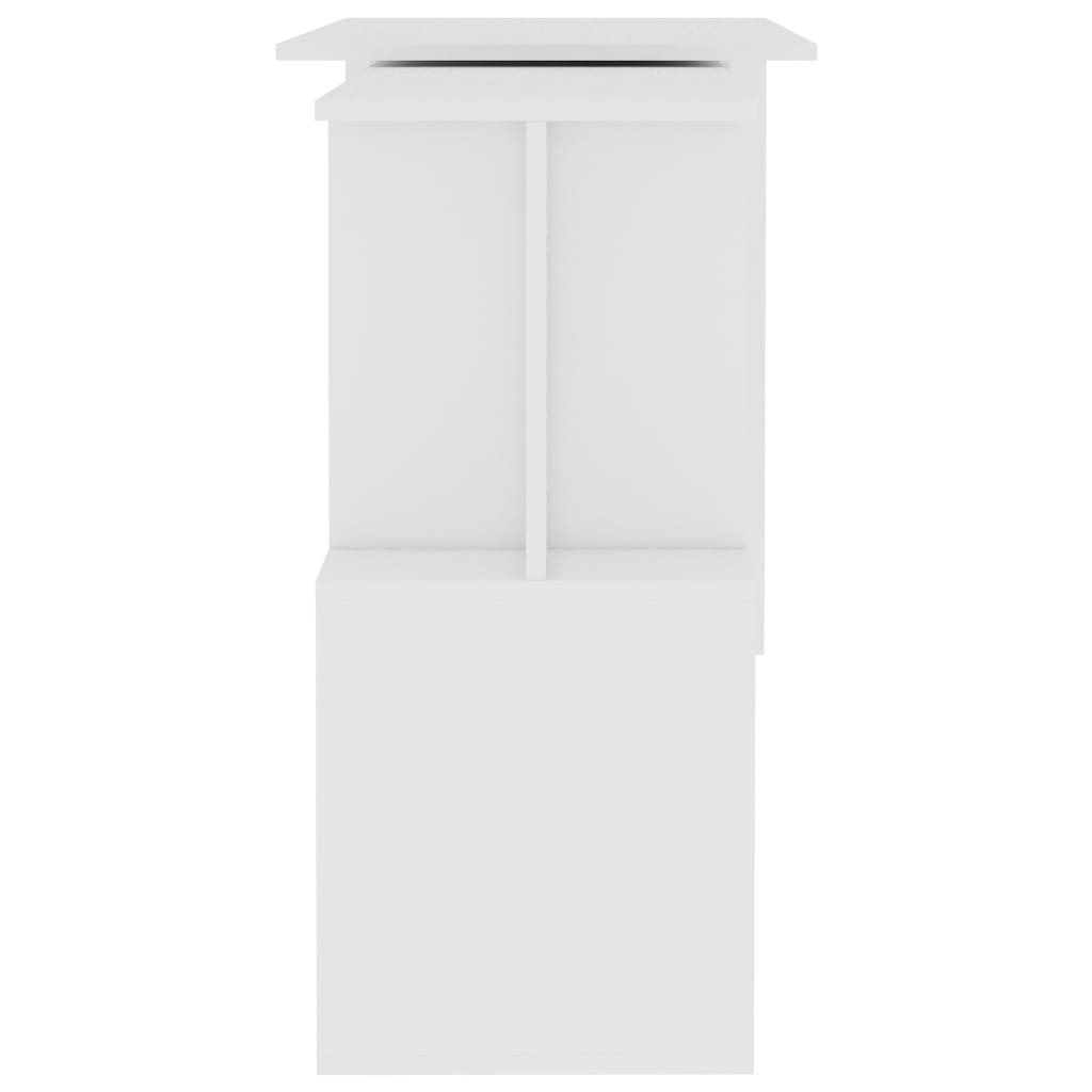 Bureau d'angle Blanc 200x50x76 cm Bois d'ingénierie - XIOS