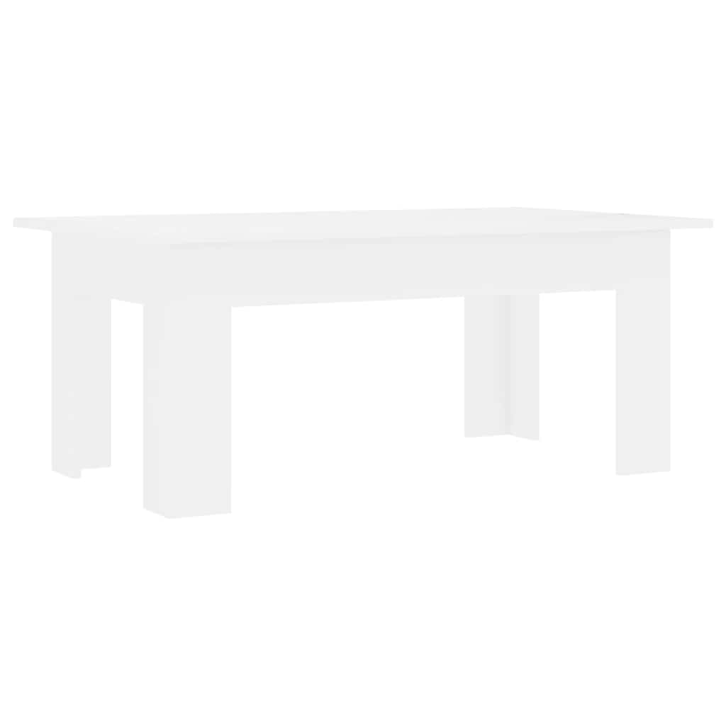 Table basse Blanc 100x60x42 cm Bois d'ingénierie Tables basses vidaXL