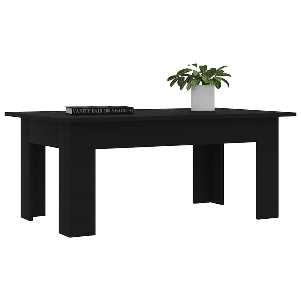 Table basse Noir 100x60x42 cm Bois d’ingénierie - XIOS