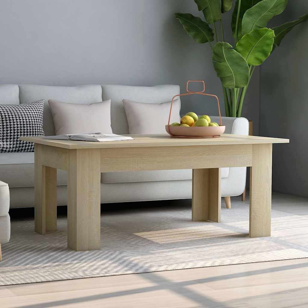 Table basse Chêne sonoma 100x60x42 cm Bois d’ingénierie - XIOS