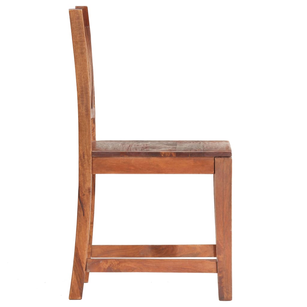 Chaises à manger lot de 2 bois solide de manguier