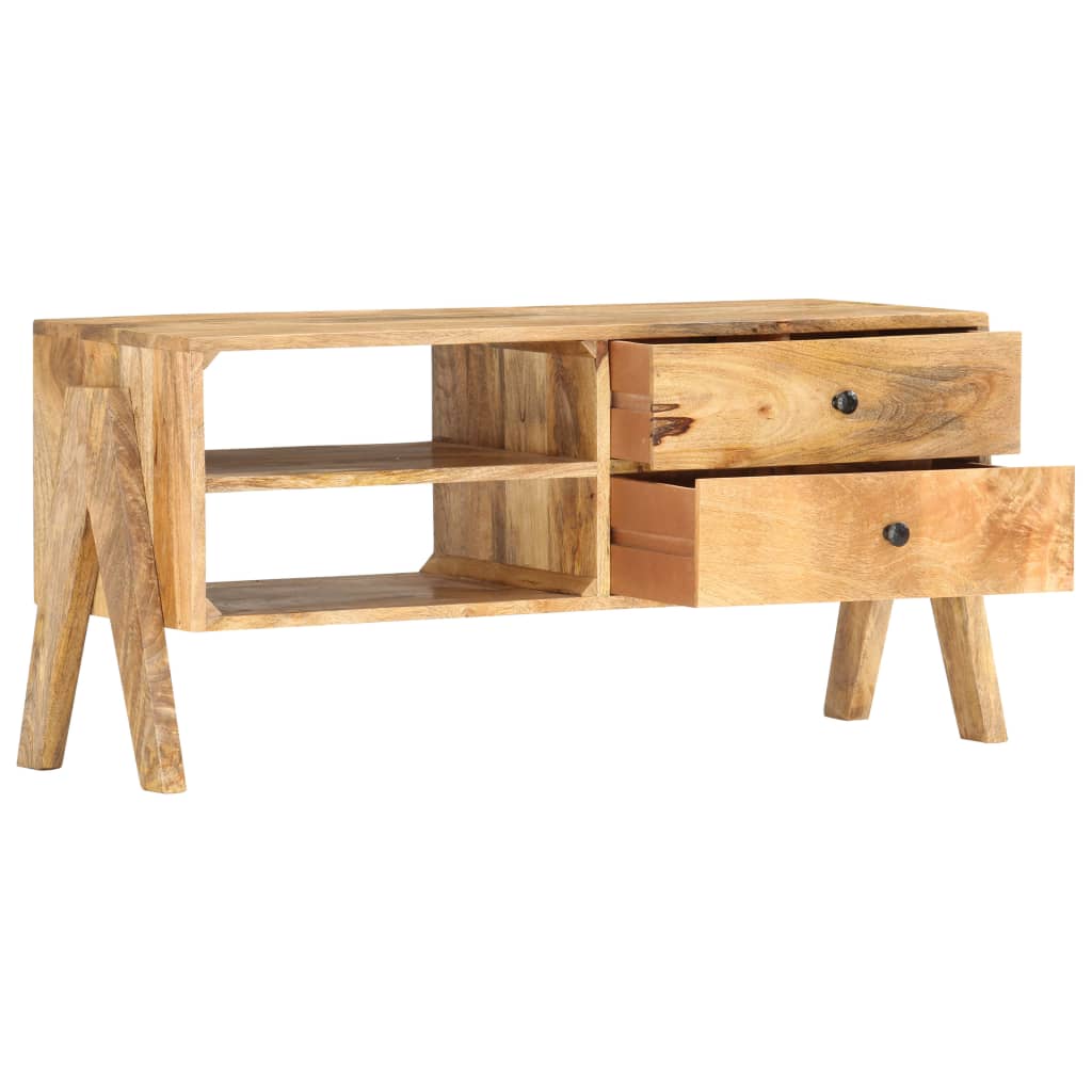 Meuble TV 97 x 35 x 47 cm Bois de manguier massif - XIOS