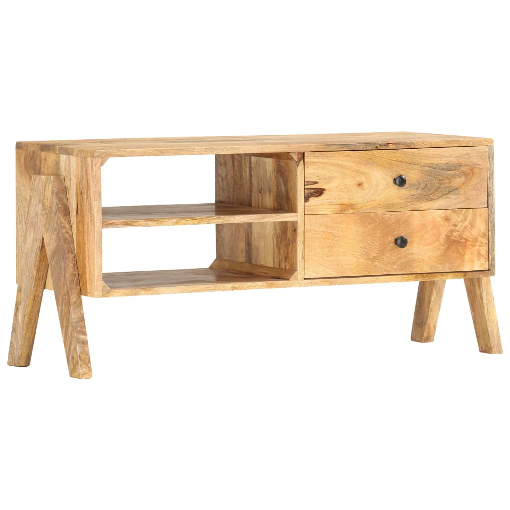 Meuble TV 97 x 35 x 47 cm Bois de manguier massif - XIOS