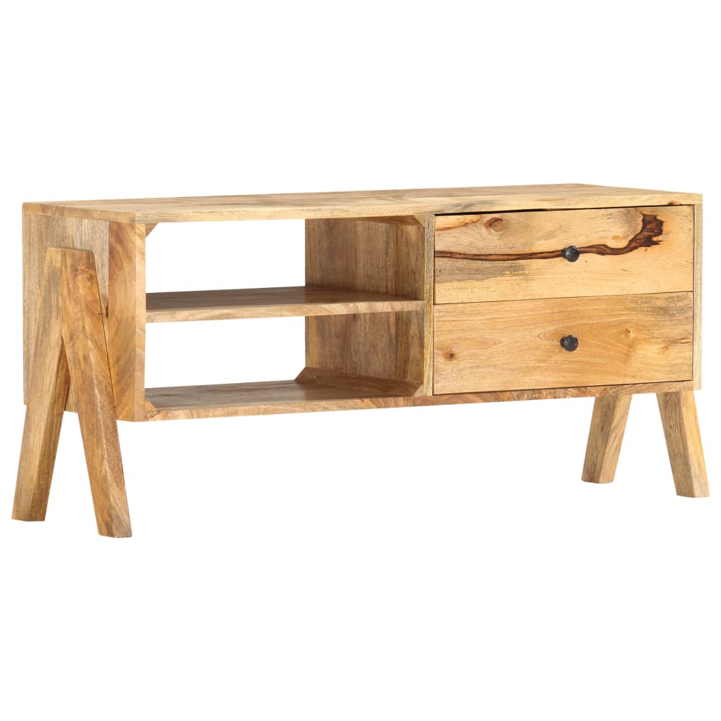 Meuble TV 97 x 35 x 47 cm Bois de manguier massif - XIOS