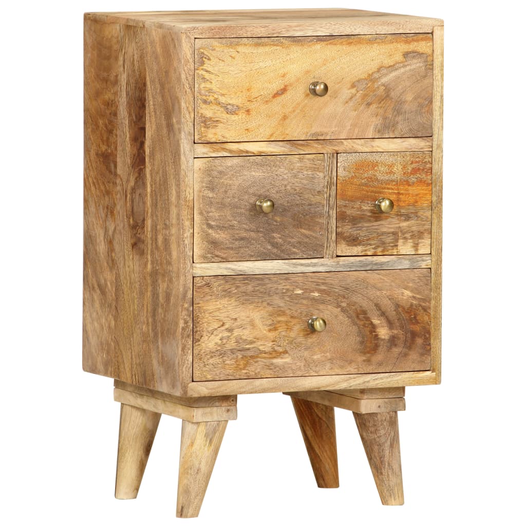 Table de chevet 36 x 30 x 60 cm Bois de manguier massif