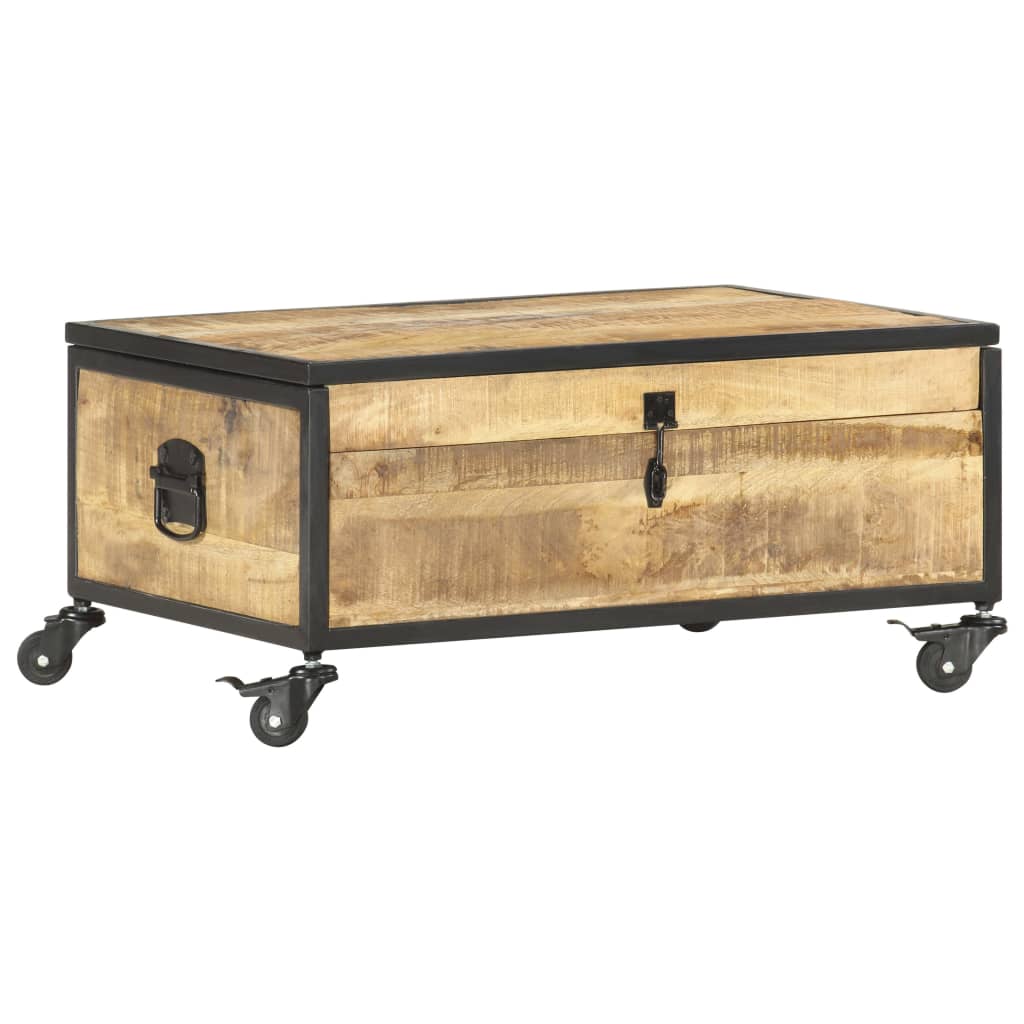 Table basse 70x50x33 cm Bois de manguier massif - XIOS