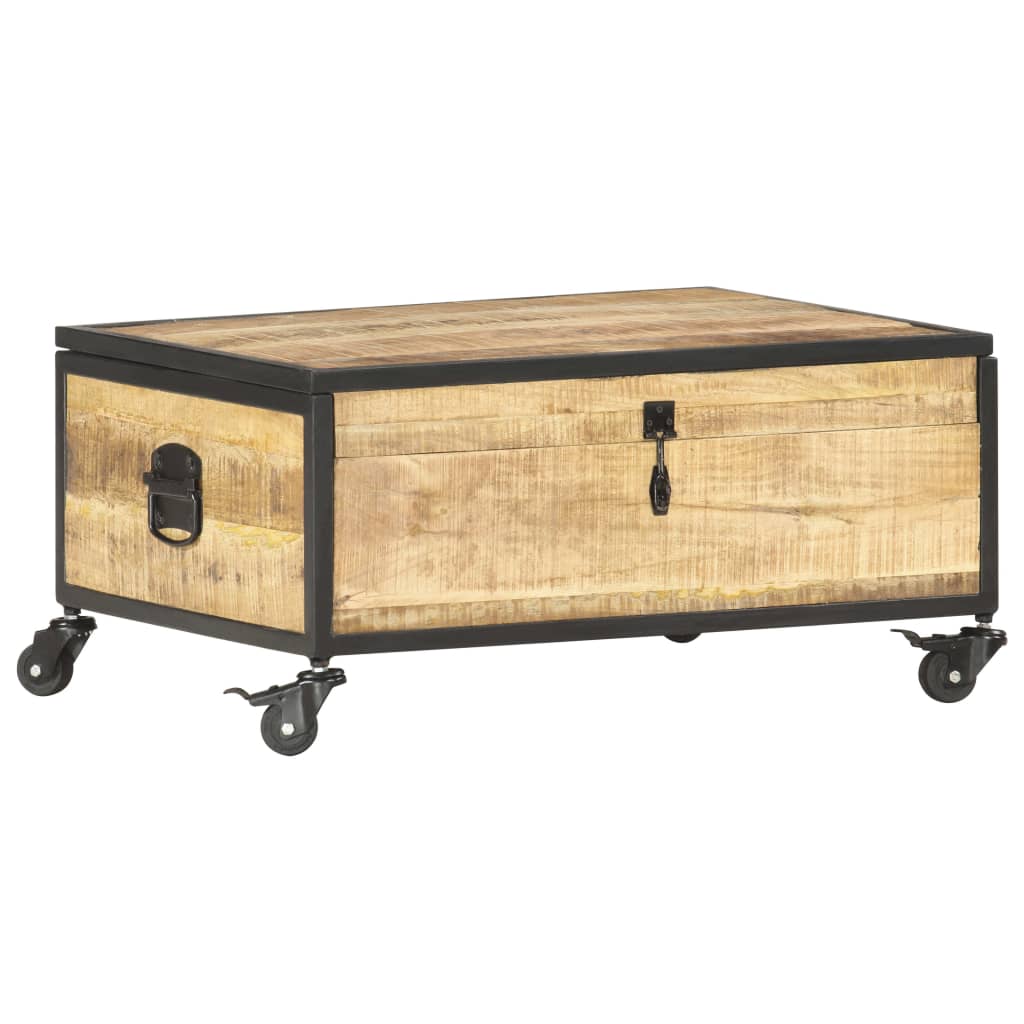 Table basse 70x50x33 cm Bois de manguier massif - XIOS