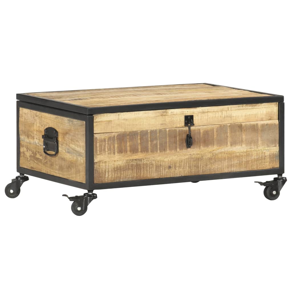 Table basse 70x50x33 cm Bois de manguier massif - XIOS