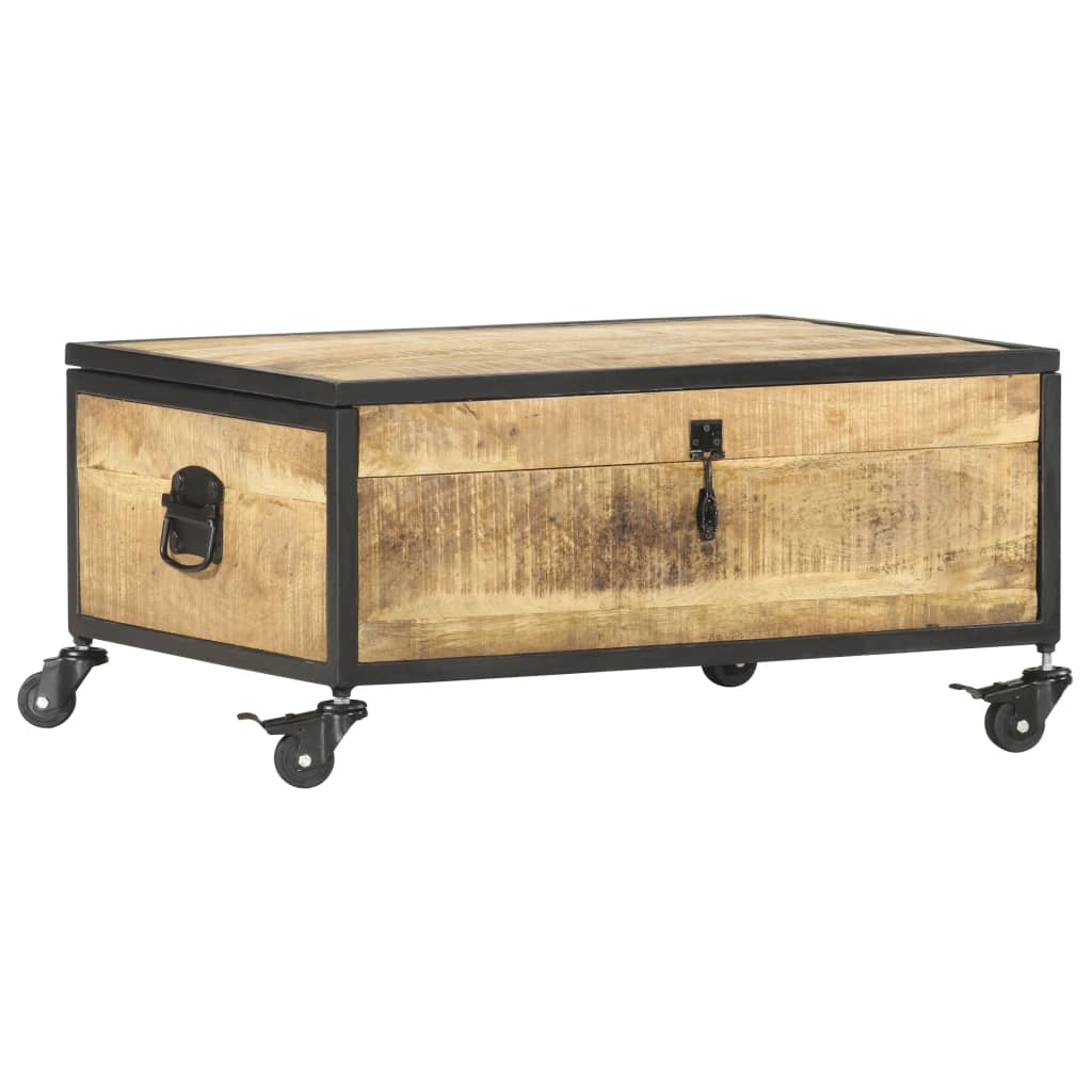 Table basse 70x50x33 cm Bois de manguier massif - XIOS