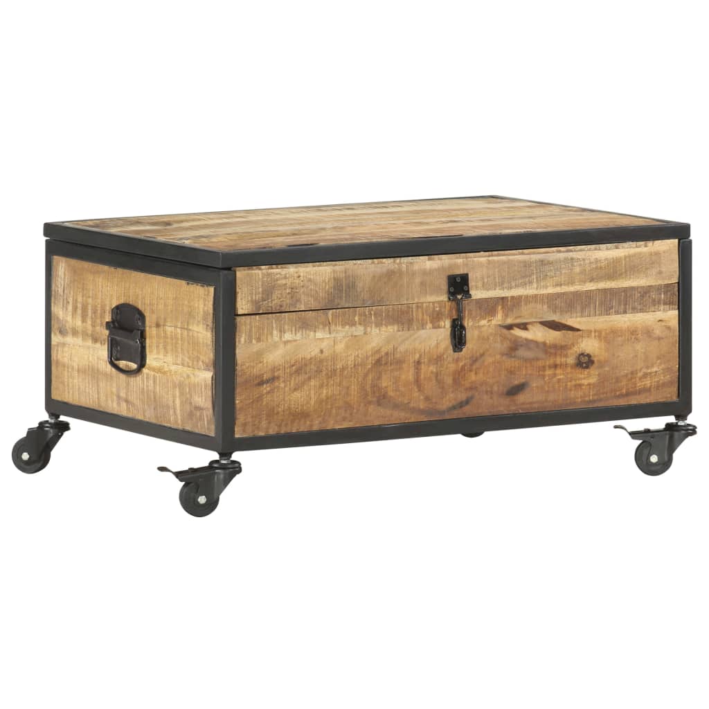 Table basse 70x50x33 cm Bois de manguier massif - XIOS