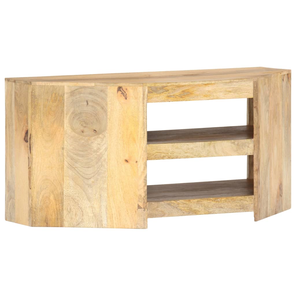 Meuble TV d'angle 90x45x45 cm Bois de manguier solide