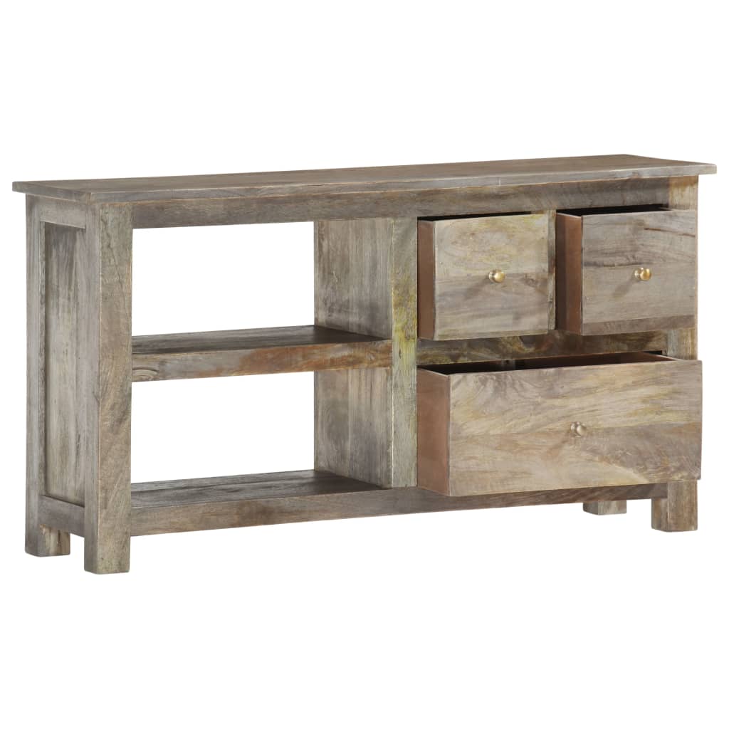 Meuble TV 100x30x55 cm Bois de manguier massif - XIOS