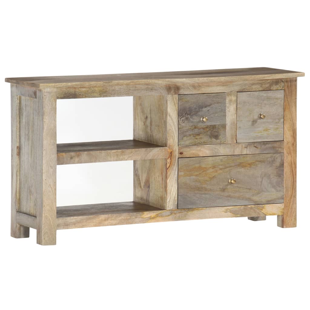 Meuble TV 100x30x55 cm Bois de manguier massif - XIOS