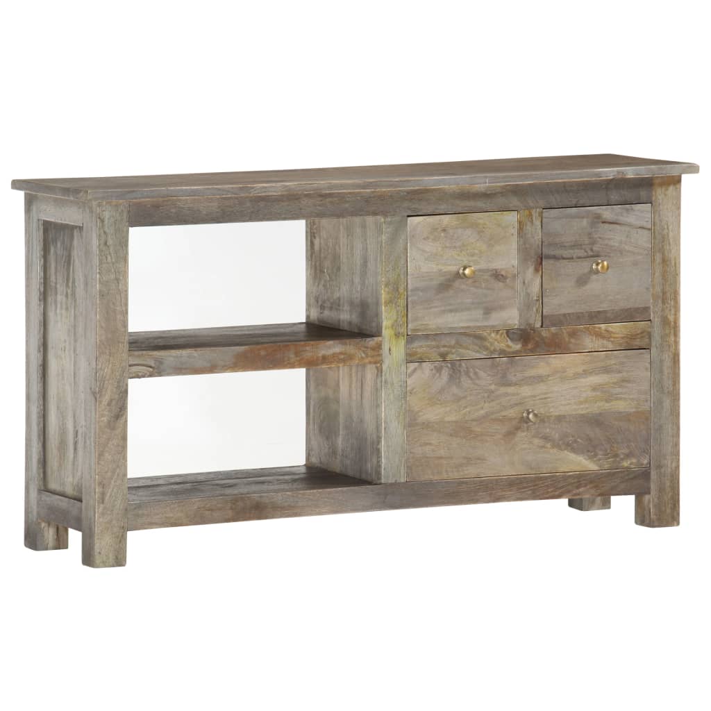 Meuble TV 100x30x55 cm Bois de manguier massif - XIOS