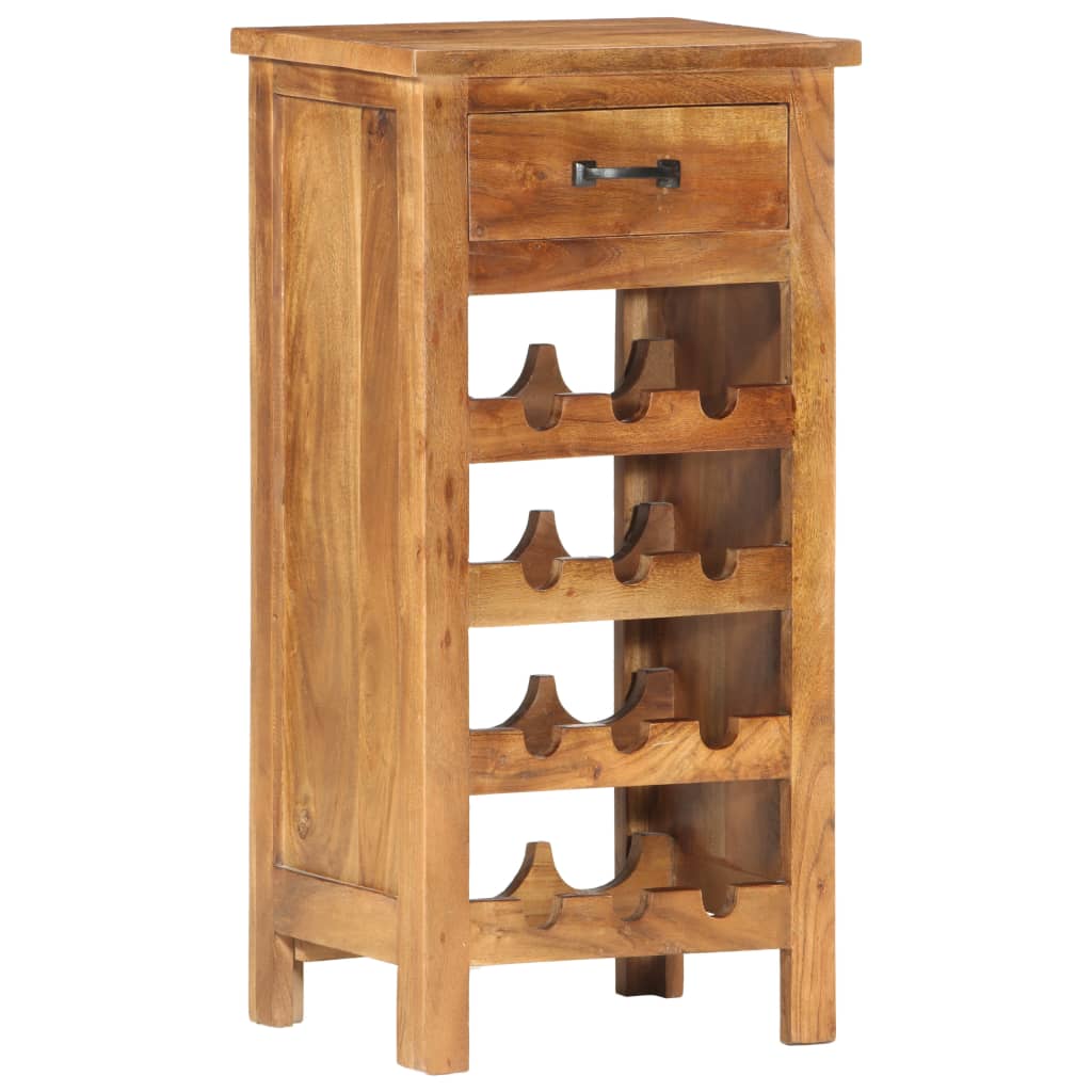 Casier à bouteilles 40x30x80 cm Bois d'acacia massif - XIOS