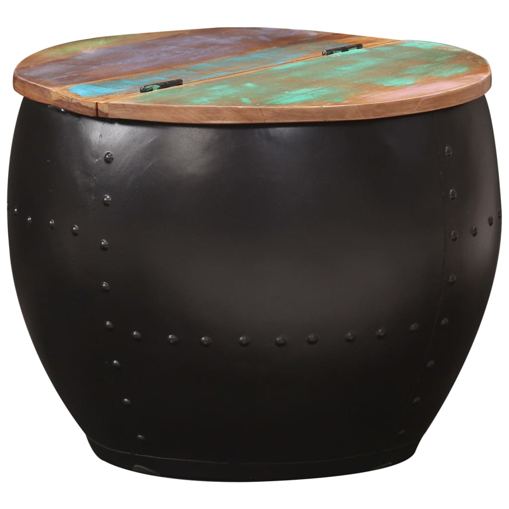 Table basse 53x43 cm Bois de récupération massif - XIOS