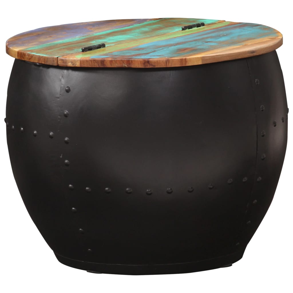 Table basse 53x43 cm Bois de récupération massif - XIOS