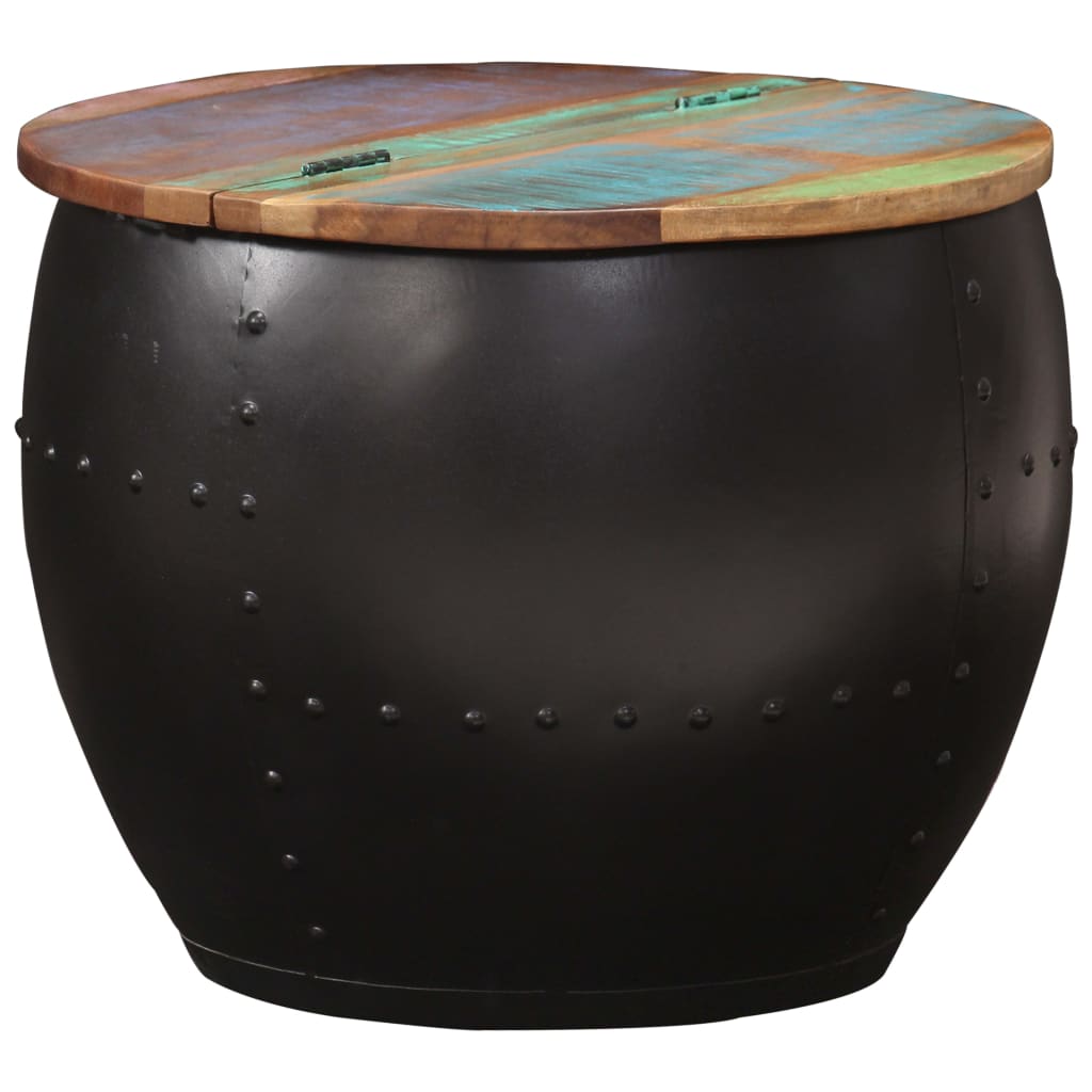 Table basse 53x43 cm Bois de récupération massif - XIOS