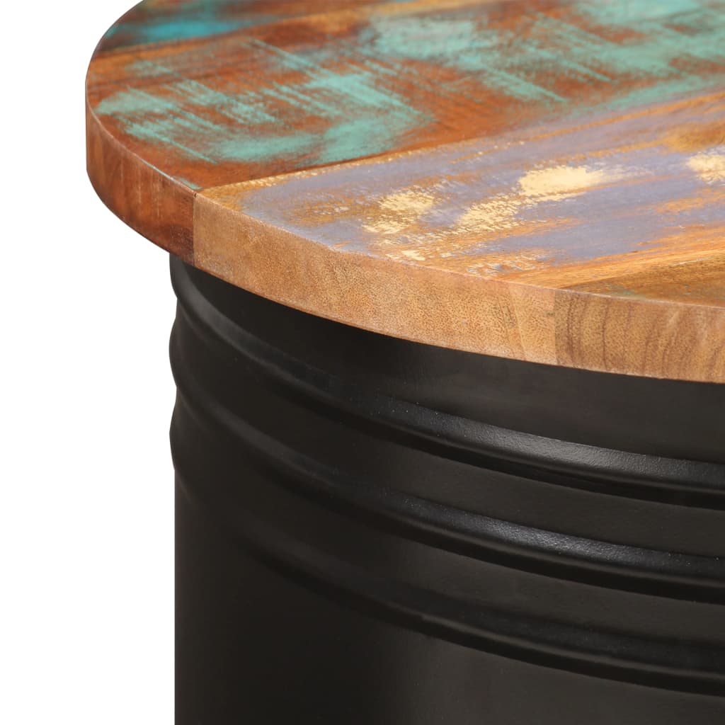 Table basse 43x55 cm Bois de récupération solide - XIOS