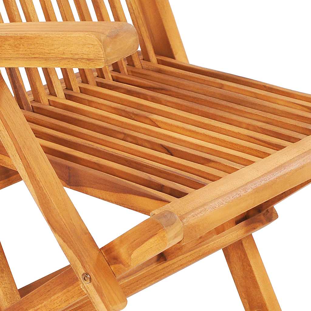 Ensemble à manger d'extérieur pliable 7 pcs Bois solide de teck