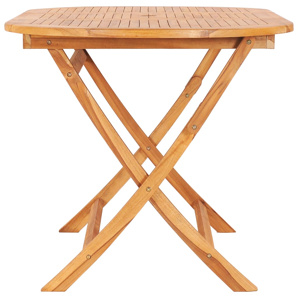 Ensemble à manger d'extérieur pliable 7 pcs Bois solide de teck