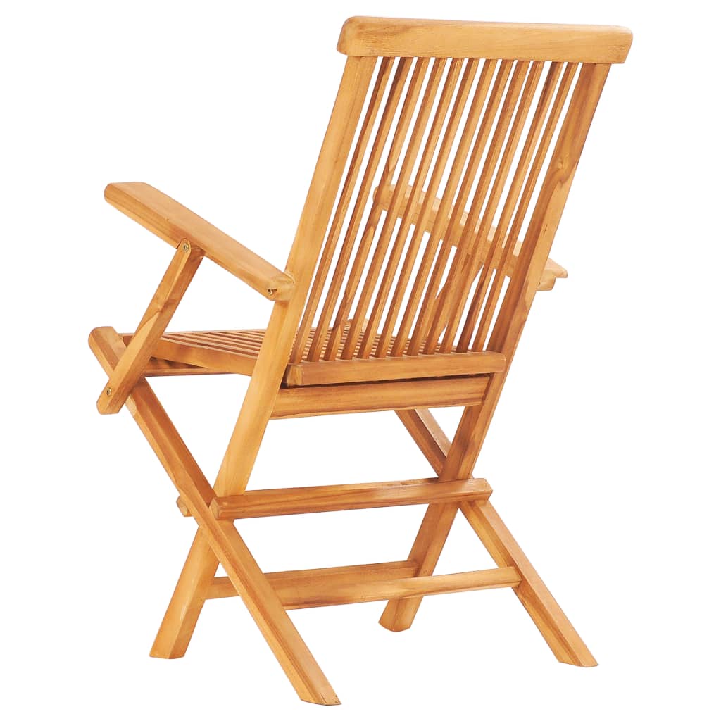 Ensemble à manger d'extérieur pliable 7 pcs Bois solide de teck