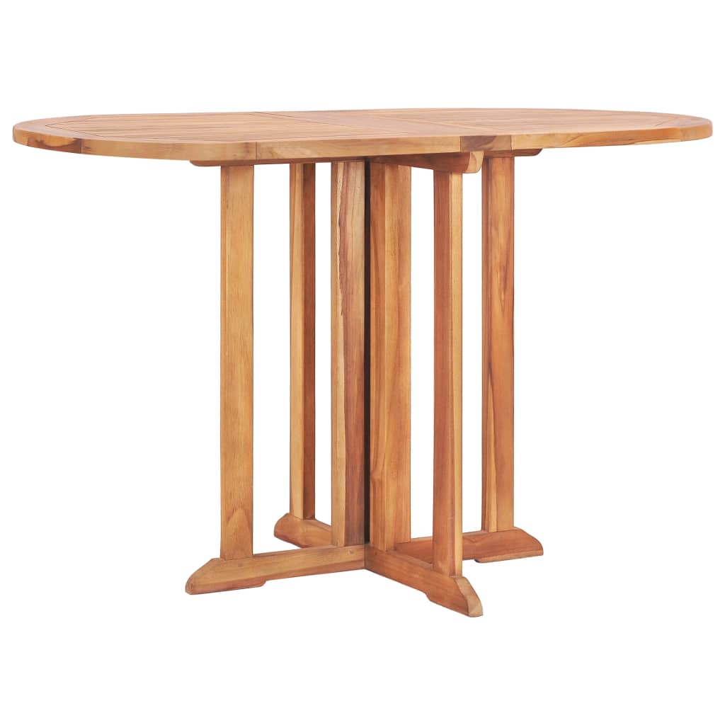 Ensemble à manger d'extérieur pliable 5 pcs Bois solide de teck - XIOS