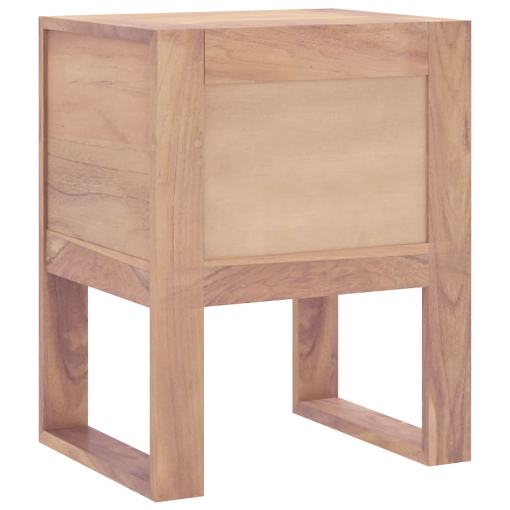 Table de chevet 40x30x50 cm bois de teck massif - XIOS