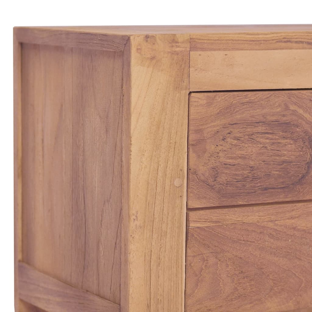 Table de chevet 40x30x50 cm bois de teck massif - XIOS