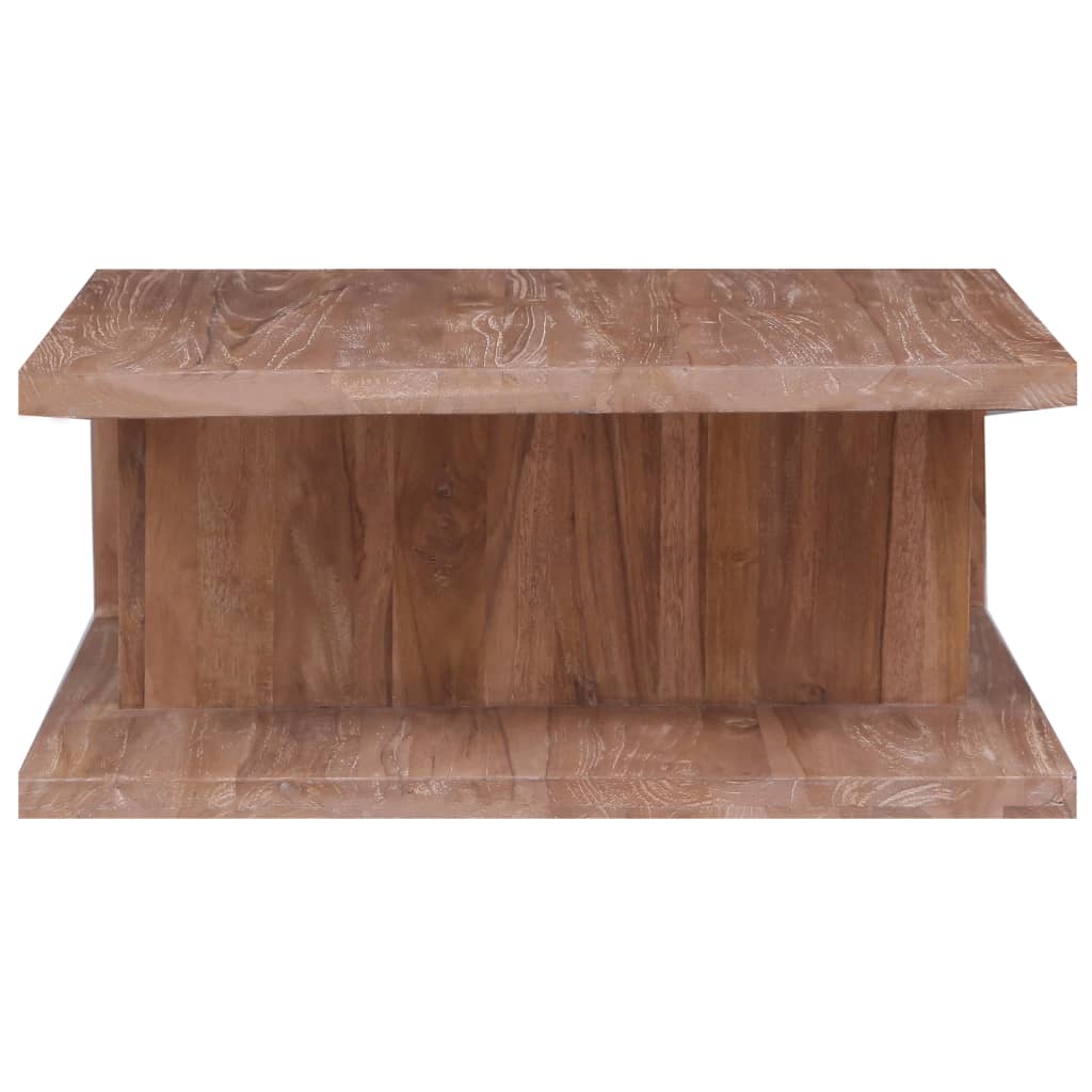 Table basse 70x70x30 cm Bois de teck massif - XIOS