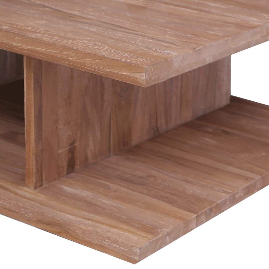 Table basse 70x70x30 cm Bois de teck massif - XIOS