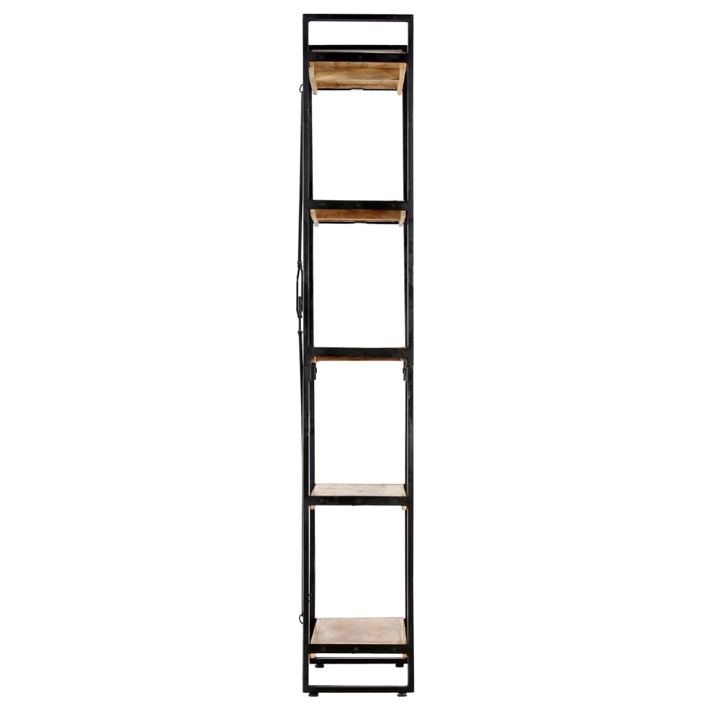 Bibliothèque à 5 niveaux 60x30x180 cm Bois de manguier solide - XIOS