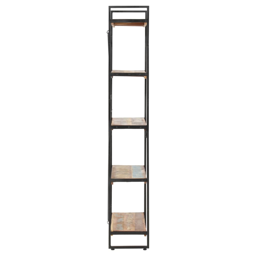 Bibliothèque 5 niveaux 90x30x180 cm Bois solide de récupération - XIOS