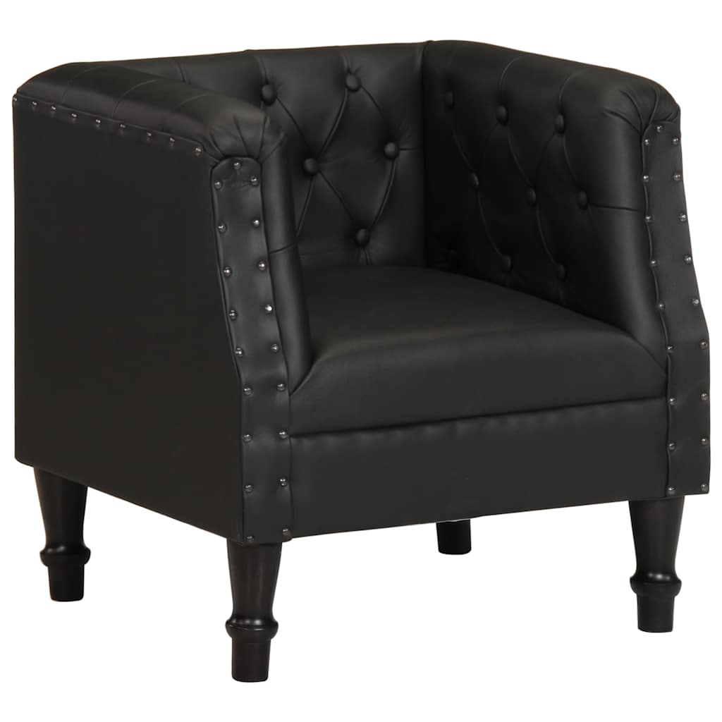 Fauteuil Noir Cuir véritable - XIOS