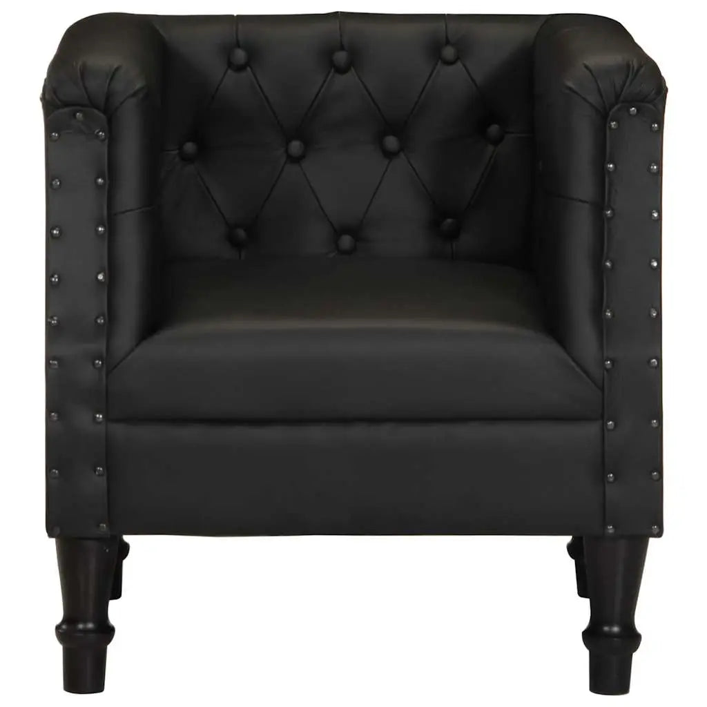 Fauteuil Noir Cuir véritable - XIOS