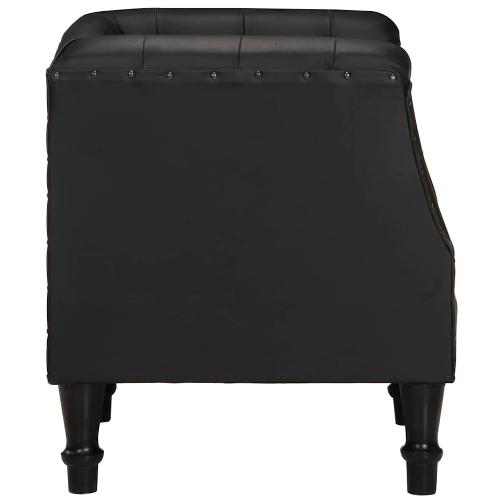 Fauteuil Noir Cuir véritable - XIOS