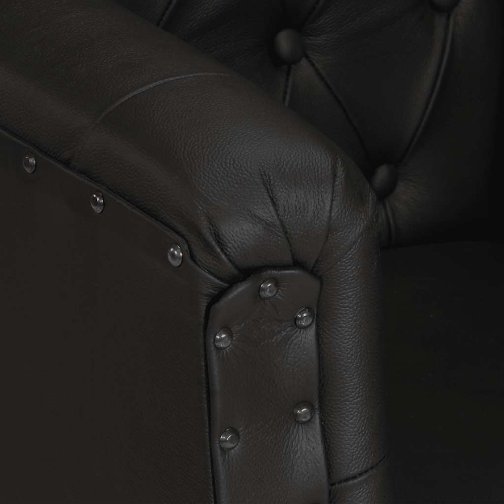Fauteuil Noir Cuir véritable - XIOS