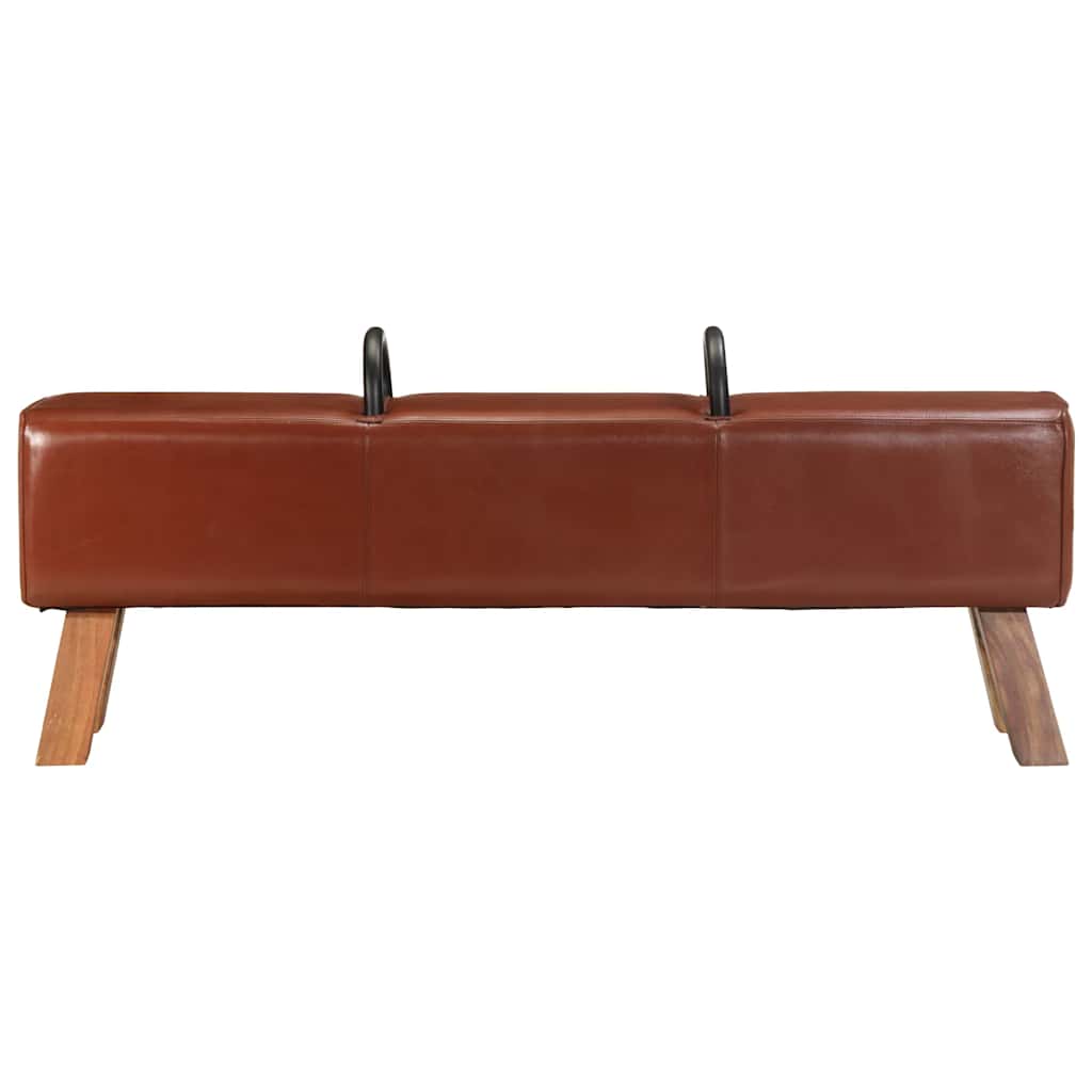 Banc cheval d'arçon vintage Cuir véritable de chèvre - XIOS