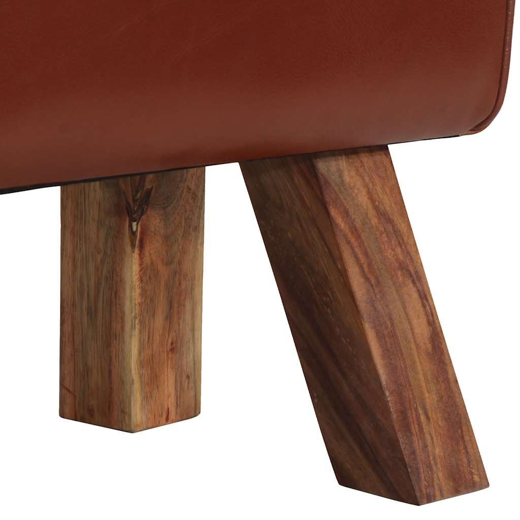 Banc cheval d'arçon vintage Cuir véritable de chèvre - XIOS