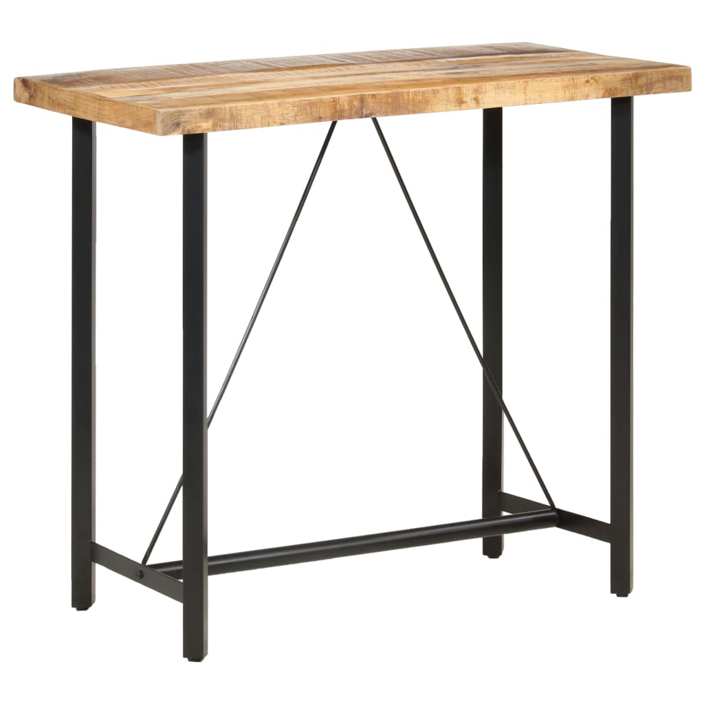 Table de bar 120x58x107 cm Bois de manguier brut - XIOS